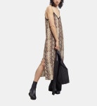 더쿠플스 더쿠플스 롱 스네이크스킨 프린트 베이비돌 드레스 Long Snakeskin Print Babydoll Dress