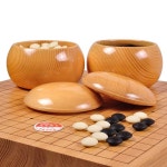 바둑세트 원목 기원 테이블 좌식 바둑판 어르신 고급 몽땅 가문비나무 중간 B 단면 구름