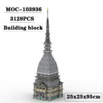 호환블록 빌딩 블록 접합 조립 모델 두더지 타워 전자 드로잉 생일 크리스마스 선물 장난감 312 MOC-103936