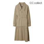 씨씨콜렉트 CC콜렉트 와이드 칼라 벨티드 드레스 BE E231PSE123 244009