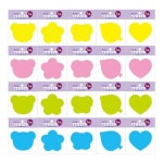 유니아트 시트지이름표 곰 주황 1개 P00182