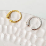 더 길 라운드 엣지 오픈 92 5 은반지 adjustable ring 2 골드도금