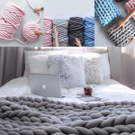 자이언트얀 빅얀 점보얀 뜨개질실 손뜨개 패브릭얀 가방 방석 만들기 모찌실 1kg 1개