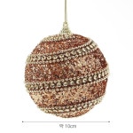 로즈골드 글리터 장식볼 2p 스팽글라인