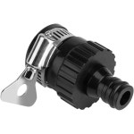 튼튼한 범용 수도꼭지 어댑터 플라스틱 호스 피팅 빠른 연결 탭 세차 정원 관개용 2 개