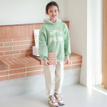 제이키즈 여아용 에이기모 보아 후드 맨투맨 9호 연두 J6402