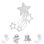 의류리폼 핫픽스 모티브 star-009 소품 리폼 반짝이 화려한 디자인