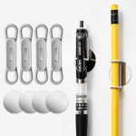 자석 볼 펜 홀더 연필 꽂이 멀티 클립 거치대 4P