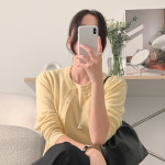 사색 자체제작 리에주 파인울 가디건 세트가능 바닐라