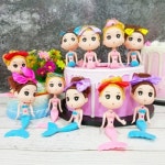 11호 PVC큐티돌인형 인어공주 색상혼합 20개 자재