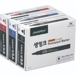 자바펜 자바펜 자바펜 생잉크 유성 매직 3종 x 12p 세트 15세트