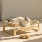 모넬로 대형 고양이 원목 침대 해먹 스크래쳐 GO24064