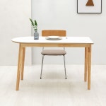밀키우드 반원형 테이블 주방 식탁 카페 HPM 1200X600