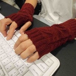 겨울 사무실 키보드 장갑 니트 꽈배기 핸드워머