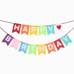 파티가랜드 랜드 오각 페넌트 생일 일가 펠트생 장식 파티가