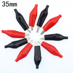 10Pcs 악어 리드 악어 테스트 클립 전기 점퍼 와이어 Cable Y103