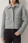랑방컬렉션 LANVIN COLLECTION 캐시미어 블렌드 칼라 자켓 GY LC2E9WOT549W