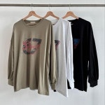 아이우먼 뉴트로식스티면 박스티 빅사이즈빈티지티 S750L409