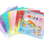 종이나라 레인보우색종이 단면 6색 18매 종이접기 미술 준비물 만들기재료 유치원 어린이집