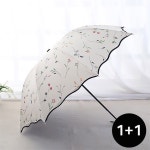더블에이 더블에이 1 1 UV자외선차단 3단 꽃양산 우산