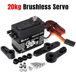 9imod 브러시리스 서보 알루미늄 합금 케이스 방수 디지털 메탈 기어 18 110 RC 크롤러 자동차 보 203040KG