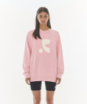 레스트앤레크레이션 OVERSIZED JACQUARD KNIT TOP-PINK RR243KT006PKF