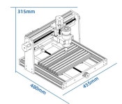 프로 맥스 조각기 300W 스핀들 미니 데스크탑 3 축 PCB 밀링 머신 ER11 DIY 우드 라우터 CNC3018