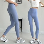여성 기본 베이직 디자인 허리 밴딩 9부 레깅스