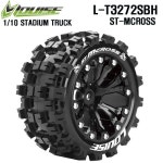 ST-MCROSS 2 8 Truck Tire Soft 1 2 Offset Rim Mounted 본딩완료 반대분 1 10트럭 몬스터타이어 L-T3272SBH