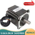 고토크 스텝퍼 전동 2 상 4 와이어 H98mm 0A 6 0N 공급 저소음 스텝 전동 CNC M 86 시리즈 NEMA34 34HS9850 5