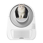고양이 화장실 특대형 자동 냥이 애완 동물 폐쇄형 Standard Pro 떨어지는 모래 페달