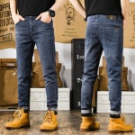 남자 배기 청바지 핏 캐주얼 슬림 롱팬츠 BE5