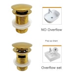 골드 팝업 드레인 플러그 욕실 싱크 세면대 구멍 필터 사이펀 파이프 키트 화장실 탈취 곤충 스토퍼