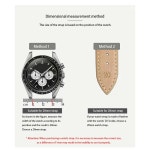 송아지 가죽 시계 스트랩 핀 버클이 밴드