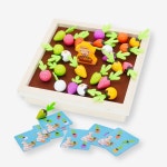 토이토 미니 농장 무 뽑기 원목 장난감 보드게임 기억력 미니텃밭 당근뽑기