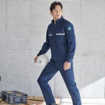 ZIBEN 지벤 작업복 춘추복 zb-j2105 청기지 청작업복 사계절 세트작업복 면 작업복 스판 작업복 하의 36