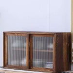 옛날 찬장 엔틱 레트로 주방 그릇장 미니 원목 수납장