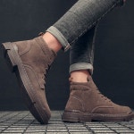 남성 2컬러 캐주얼 데일리화 스웨이드 워커 미들부츠