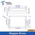 Leadshine CNC 조각기 모터 드라이버 3 상 스텝퍼 3DM68 20-60VDC 0