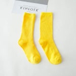 여성 데일리 골지 양말