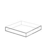 소품 아크릴 물탱크 투명 수조 어항 상자 연출 소품 1개 80x80x높이 5