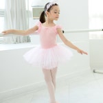 유아발레몰 유아발레복 버튼형 엔젤튜튜 살구핑크 110