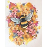 올레보 캔버스형보석십자수 Diy세트 라운드 비즈 핫 제품 70 x 80 cm 1세트 올레보 만화벌 30 G1019