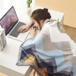 두꺼운 낮잠 에어컨 담요 매우 부드러운 플란넬 1