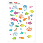 꾸밈인스스티커 바다생물들4 A0811
