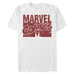 마블 Marvel 남성용 유니버스 로고 디스트레스드 티셔츠