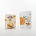 제주 우도삼춘 땅콩샌드 80g 3상자 톡말린 감귤칩 파우치 2개