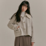 로엠 니트카라 숏코트 RMJHE4TR99