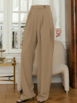 아워코모스 아워코모스 comos 1048 layered tuck wide slacks