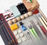 우드 카빙 세트 DIY 목공 키트 만들기 조각기 촘촘하게 짜여진 팔찌풍 팔찌 공구봉투